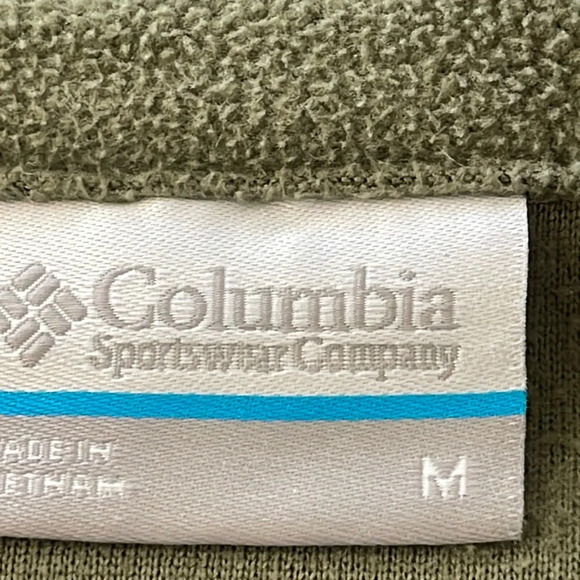 Columbia Women's Quarter-Zip Fleece Pullover sweater size M medium olive green - Picture 8 of 10